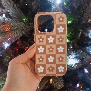 Stardust by Allie Nude Checkers MagSafe iPhone 15 Pro case